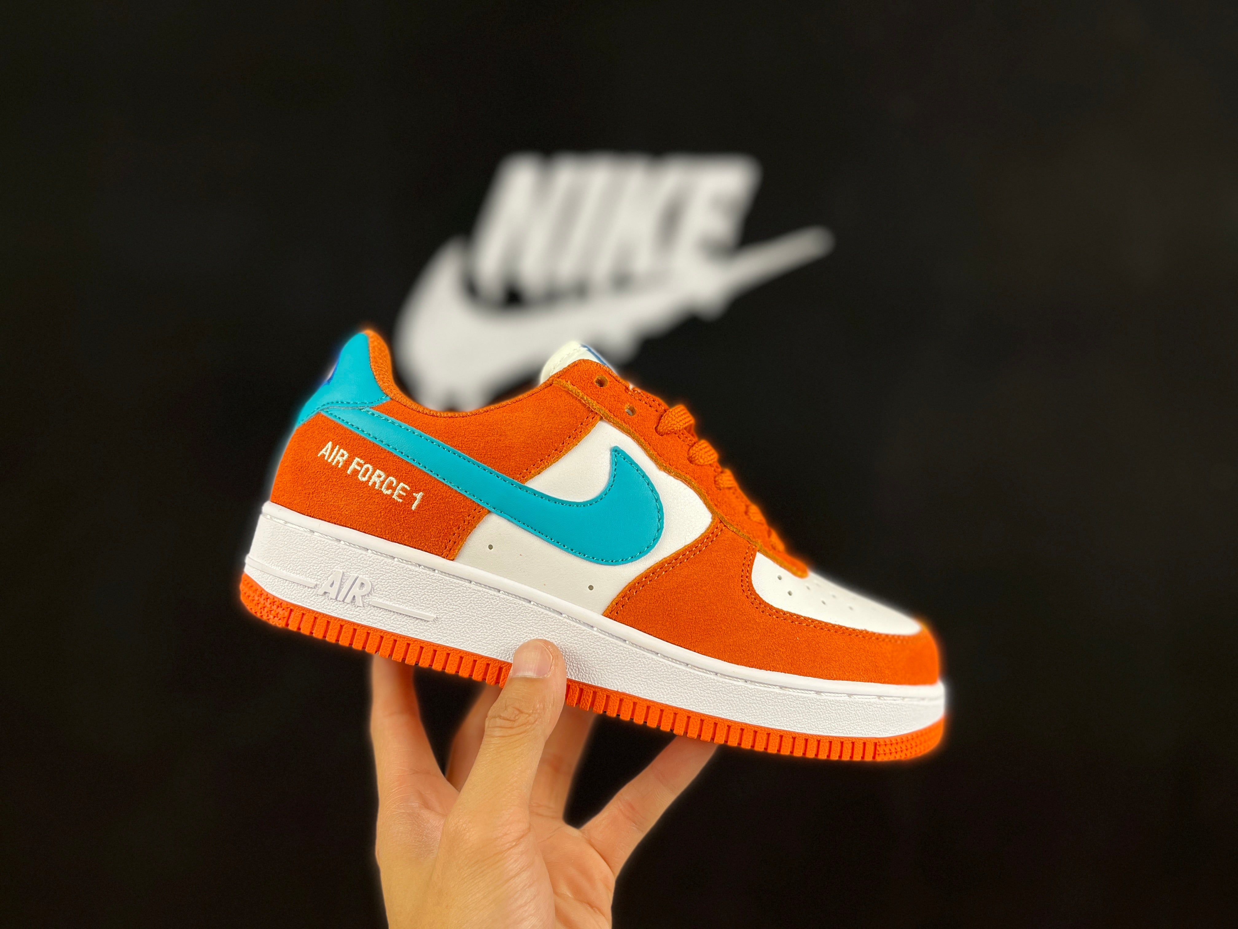 NIKE AIR FORCE 1 Low "Orange/Blue" - Image 2