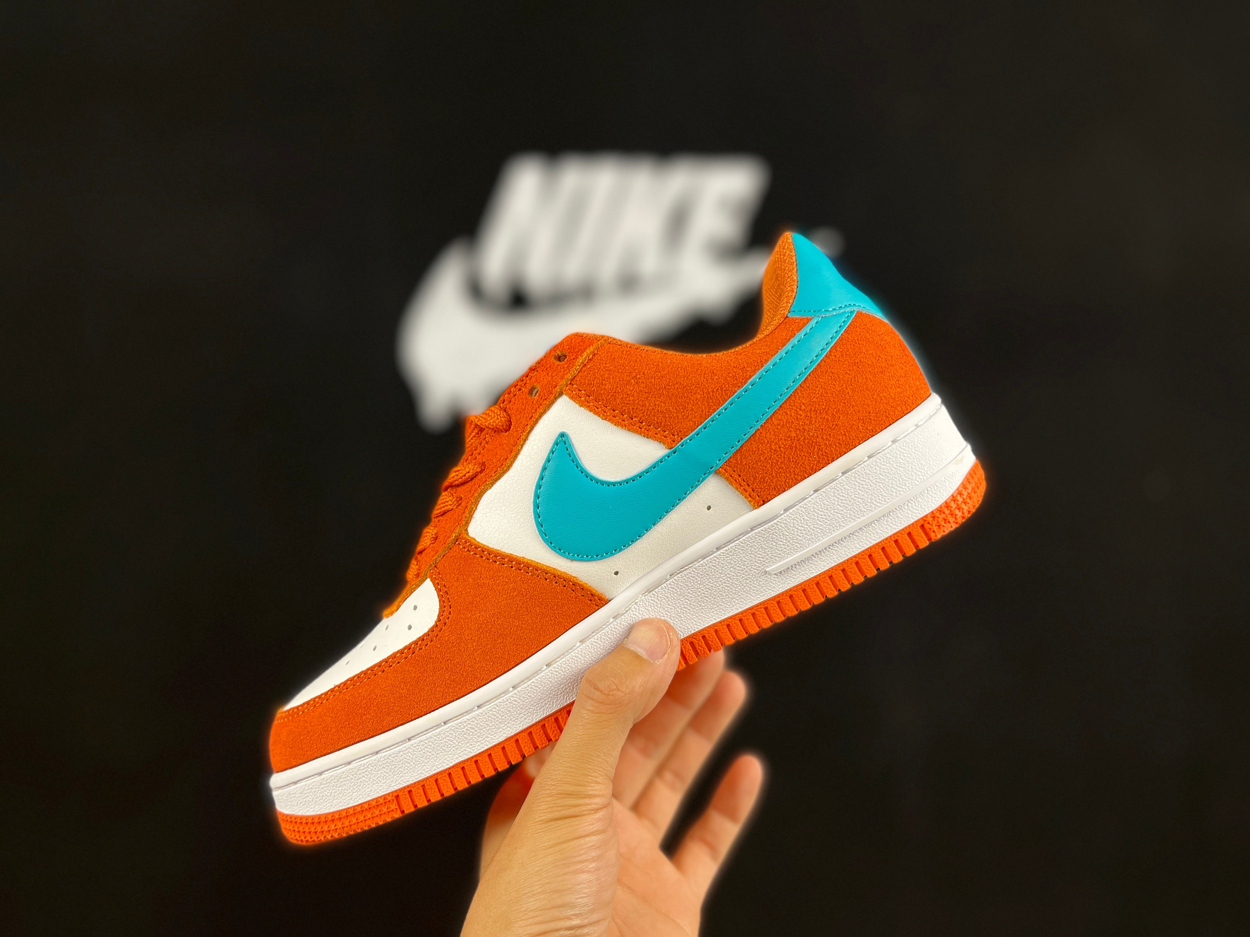 NIKE AIR FORCE 1 Low "Orange/Blue" - Image 3