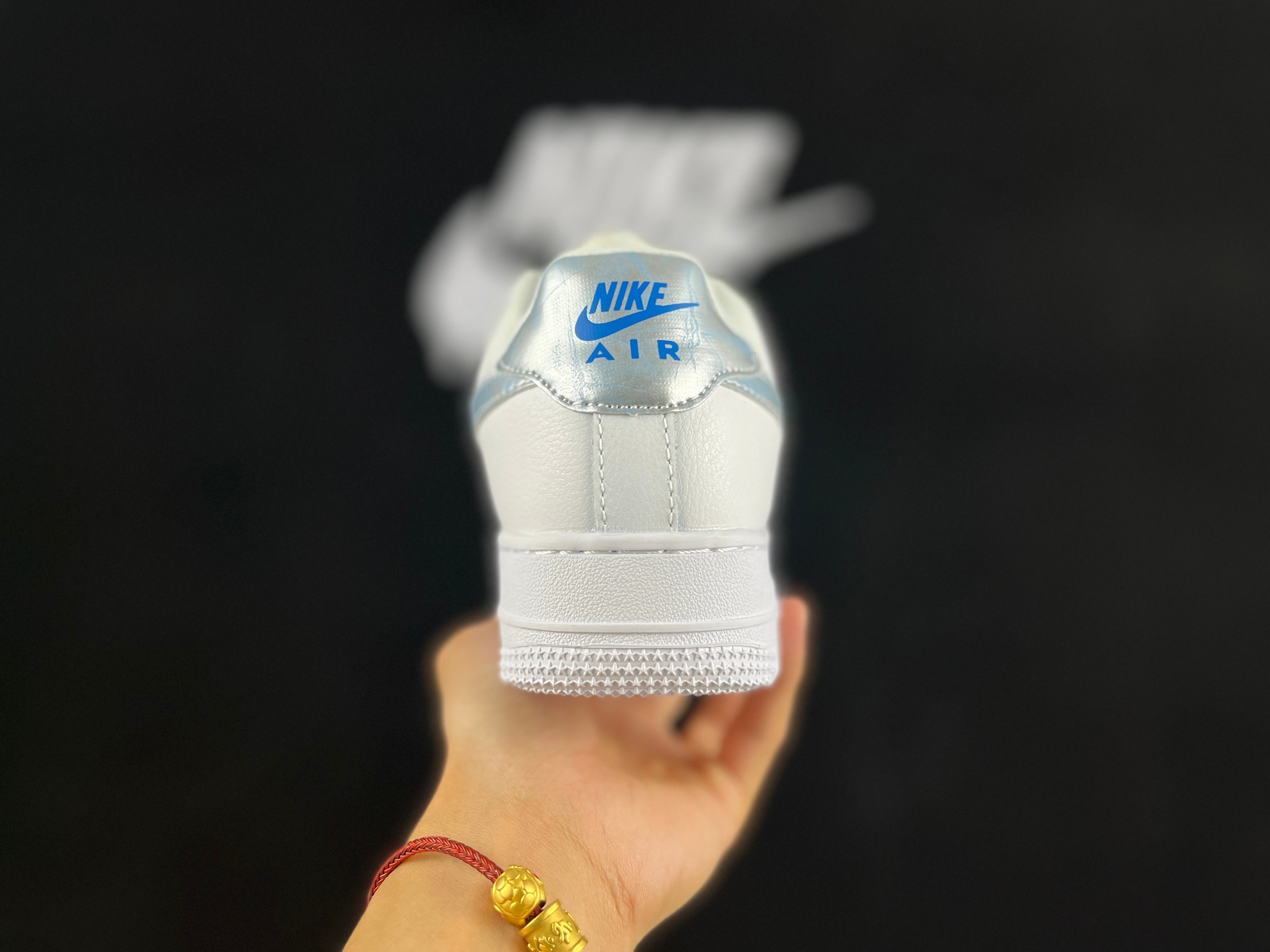 NIKE AIR FORCE 1 Low "White/Blue Iridescent Mist" - Image 4