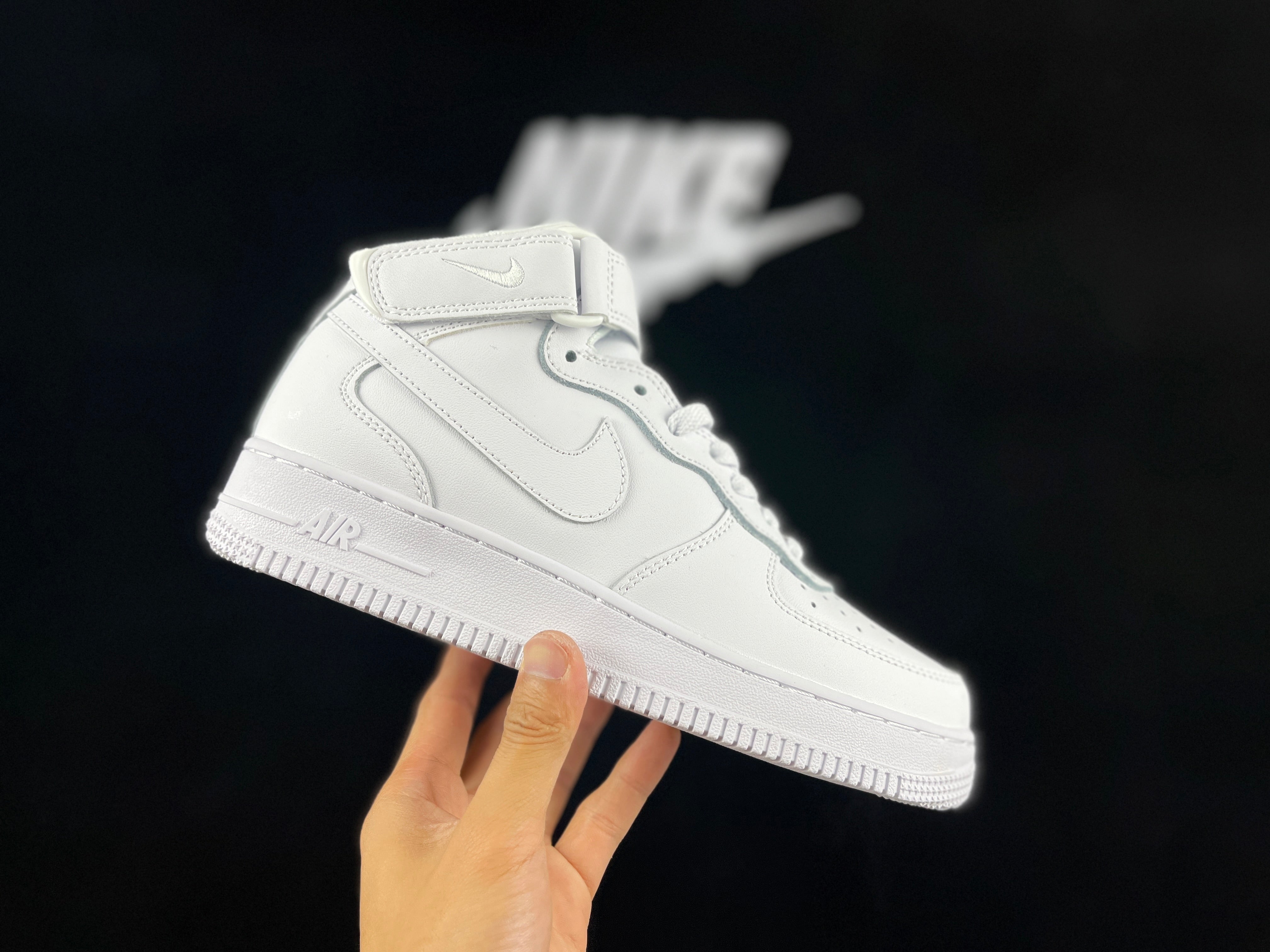 NIKE AIR FORCE 1 Mid "Triple White" - Image 2
