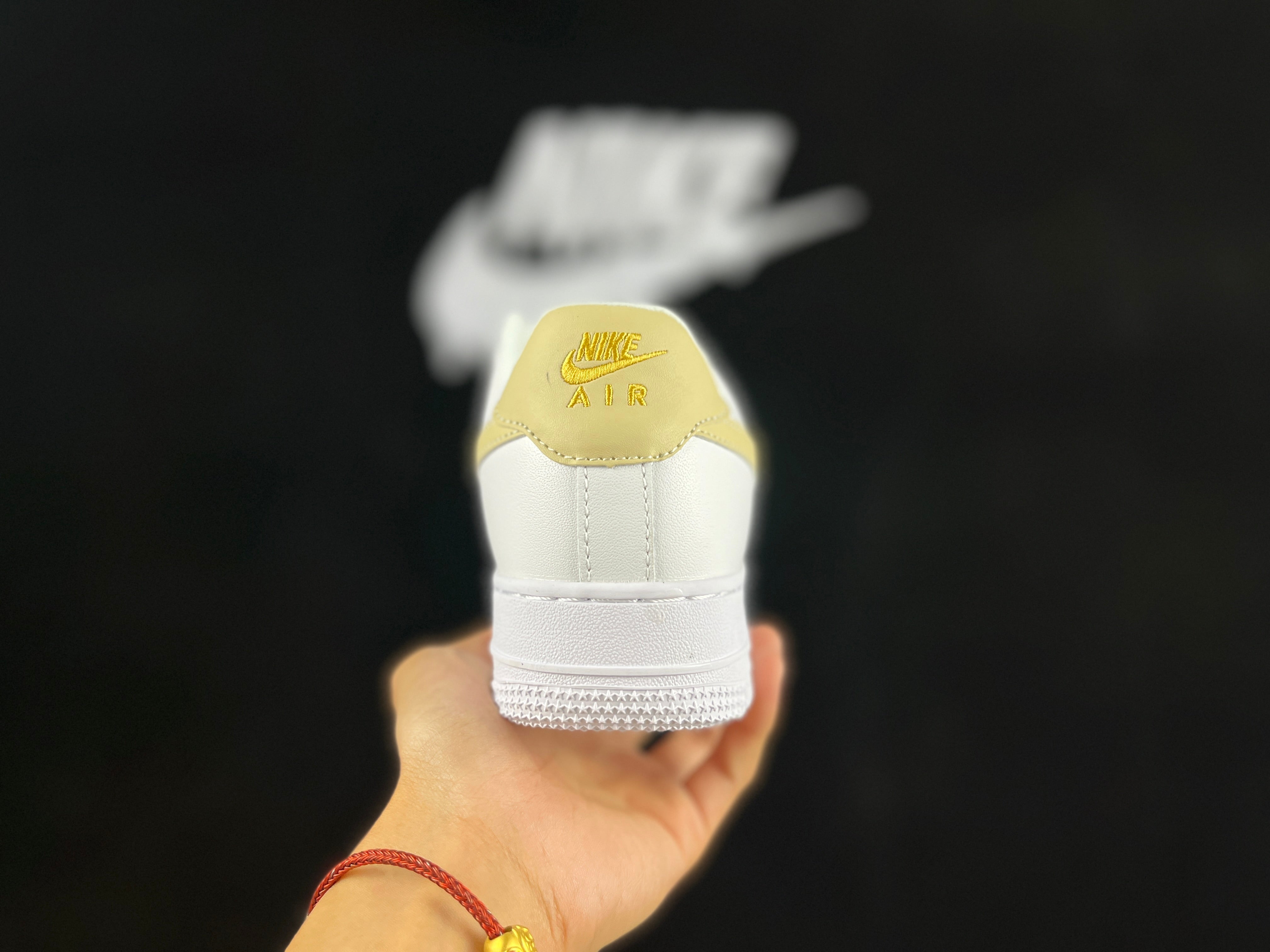 NIKE AIR FORCE 1 "Mini Swoosh White/Yellow" - Image 4