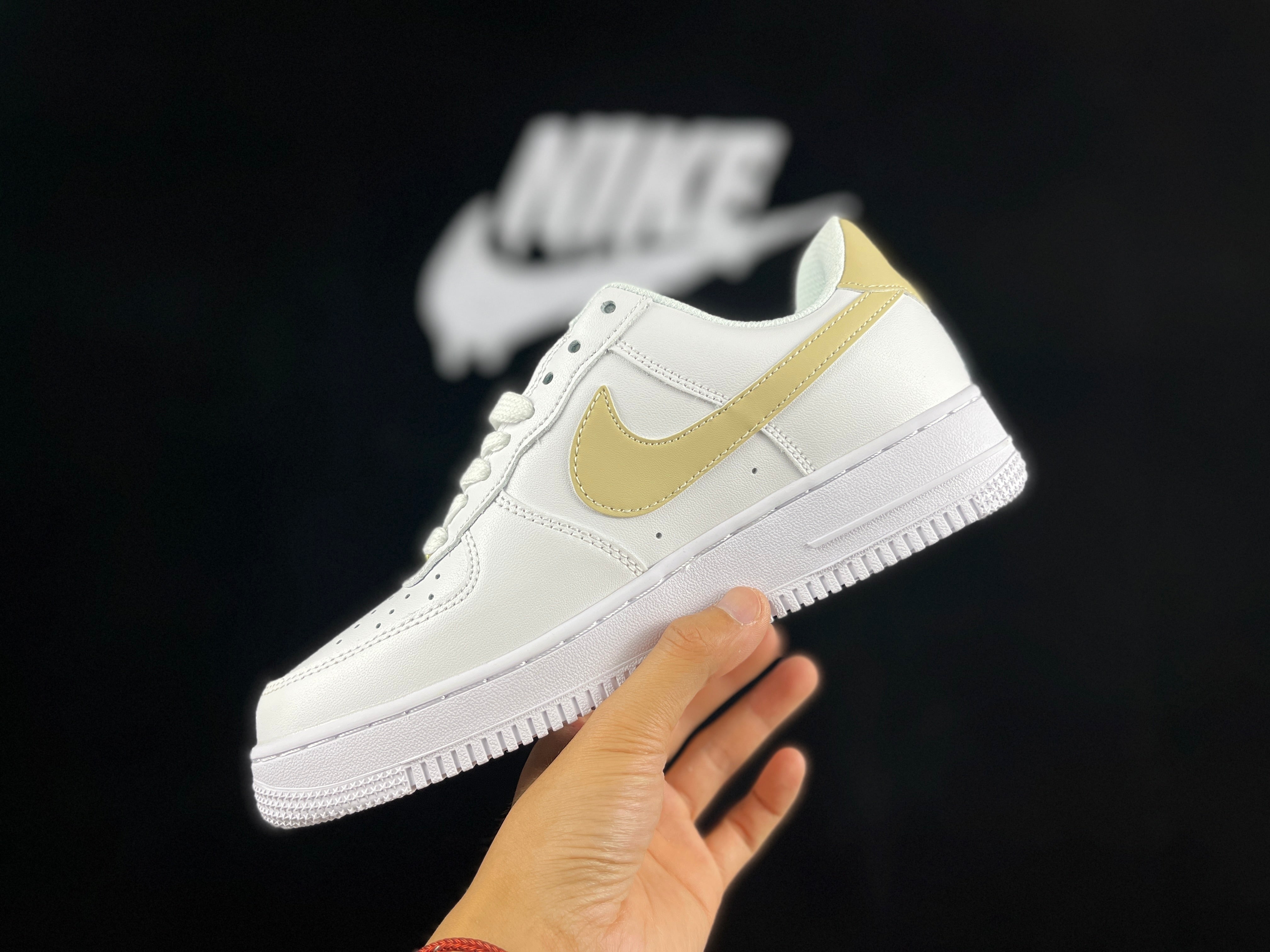 NIKE AIR FORCE 1 "Mini Swoosh White/Yellow" - Image 3