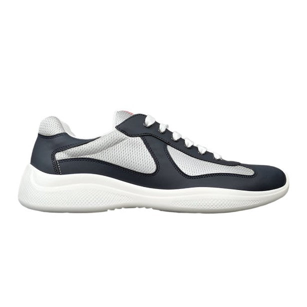 PRADA AMERICA'S CUP LEATHER NAVY SILVER