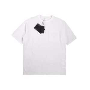 Prada Logo Pocket T-Shirt (White)