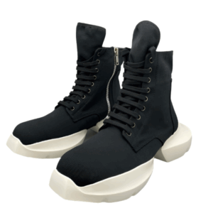 Rick Owens Black High-Top Platform Sneakers