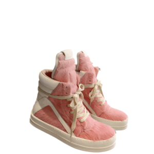 Rick Owens Geobasket Sneakers - Pink Pony Hair