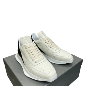 Two-Tone Black Accent Sneakers