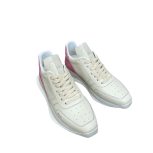 Two-Tone Pink Accent Sneakers